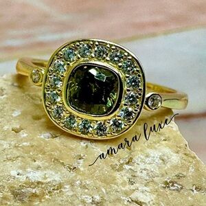 Gold Peridot Ring